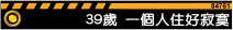 39歲:一個人住好寂寞成日想要